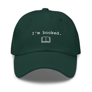 Embroidered Book Lover Hat, Funny Bookworm Baseball Cap, Book Embroidery, Gift For Bookish Friend, Book Nerd Gifts, Bookworm 6 Panel Dad Hat