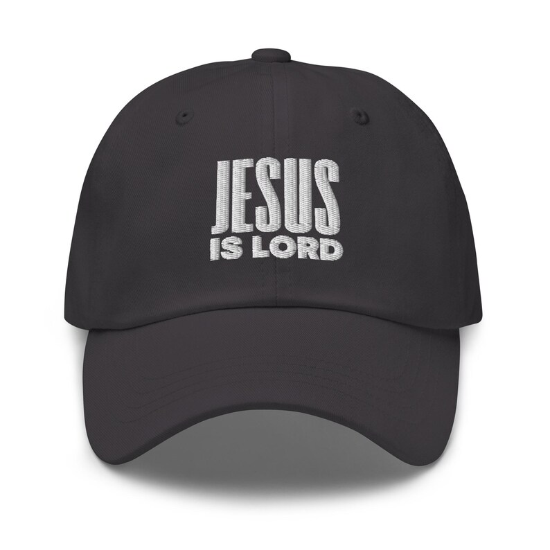 Jesus Is Lord Cap, Christian Baseball Cap, Faith 6 Panel Dad Hat, Jesus Embroidered Cap, Church Apparel, Christianity Gifts, Women Of Faith