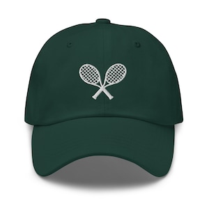 Tennis Rackets Baseball Cap, Embroidered Tennis Team Dad Hat, Tennis Club, Tennis Player Gift, Tennis Lover Apparel, Tennis Team Mates Gifts