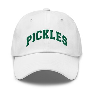 Pickles Baseball Cap, Pickle Lover 6 Panel Embroidered Dad Hat, Pickle Gifts, Pickle Person Gift, Loves to Pickle, Pickle Merch, Pickler