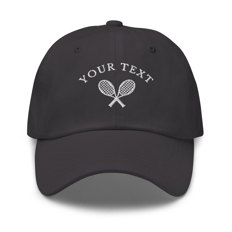 Custom Tennis Baseball Cap, Embroidered Personalized Tennis Dad Hat, Tennis Team Caps, Matching Tennis Hats, Tennis Club Gift, 6 Panel Hat