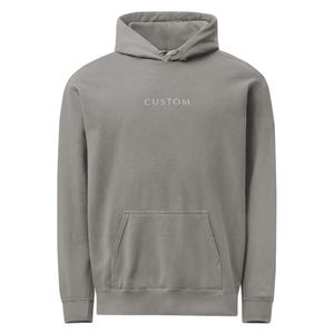 EMBROIDERED Custom Comfort Colors Hoodie, Personalized Pullover, Customizable Text or Logo Apparel