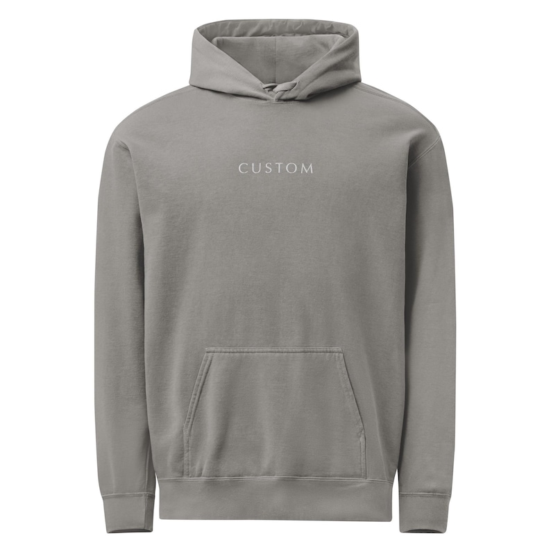 EMBROIDERED Custom Comfort Colors Hoodie, Personalized Pullover, Customizable Text or Logo Apparel