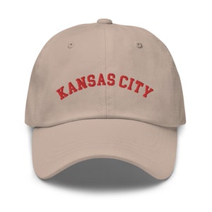 Kansas City Baseball Cap, Embroidered City Dad Hat, Embroidery, Kansas City Football Team Fan, Game Day Cap, Kansas Family Trip, Kansas Gift