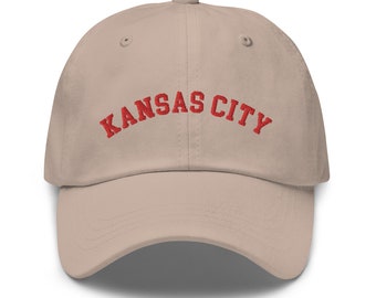 Kansas City Baseball Cap, Embroidered City Dad Hat, Embroidery, Kansas City Football Team Fan, Game Day Cap, Kansas Family Trip, Kansas Gift