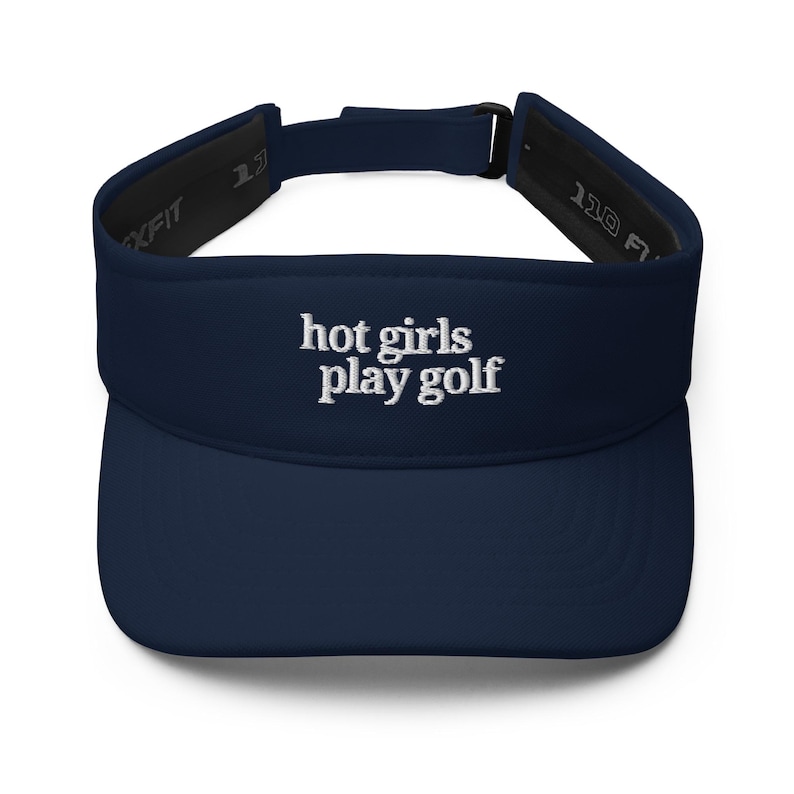 Hot Girls Play Golf Visor, Fun Golf Hat, Cute Gift for Golfer, Funny Golf Gifts, Embroidered Golf Visor, Golf Apparel