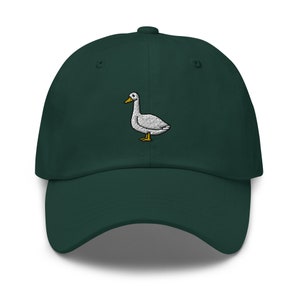Embroidered Goose Cap, Cute Goose Embroidery, Silly Goose Baseball Cap, Goose 6 Panel Dad Hat, Goose Lover, Bird Lover Hat, Geese