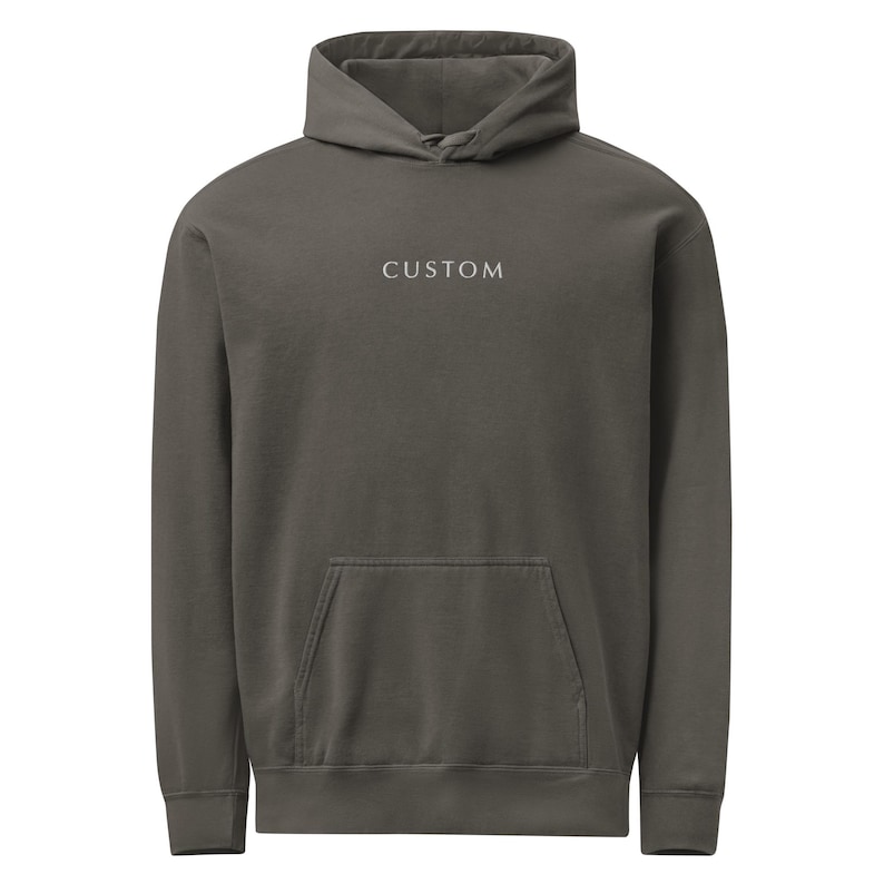EMBROIDERED Custom Comfort Colors Hoodie, Personalized Pullover, Customizable Text or Logo Apparel