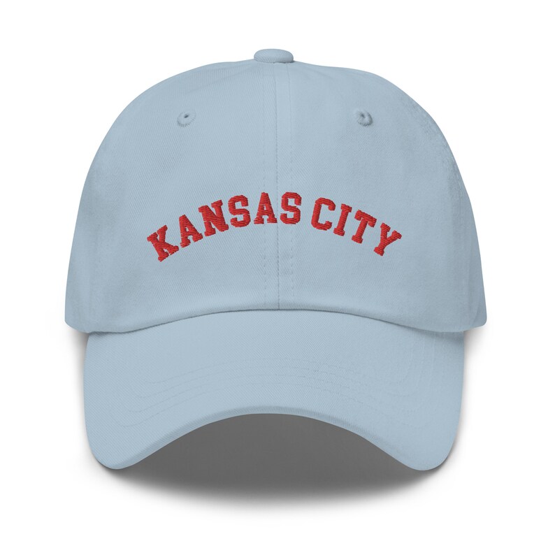 Kansas City Baseball Cap, Embroidered City Dad Hat, Embroidery, Kansas City Football Team Fan, Game Day Cap, Kansas Family Trip, Kansas Gift
