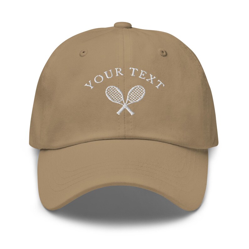 Custom Tennis Baseball Cap, Embroidered Personalized Tennis Dad Hat, Tennis Team Caps, Matching Tennis Hats, Tennis Club Gift, 6 Panel Hat