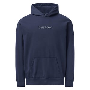 EMBROIDERED Custom Comfort Colors Hoodie, Personalized Pullover, Customizable Text or Logo Apparel