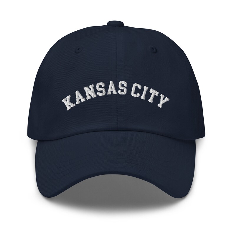 Kansas City Baseball Cap, Embroidered City Dad Hat, Embroidery, Kansas City Football Team Fan, Game Day Cap, Kansas Family Trip, Kansas Gift image 7