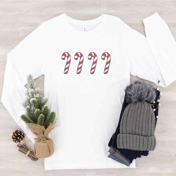 Christmas Candy Shirt Candy Cane Long 