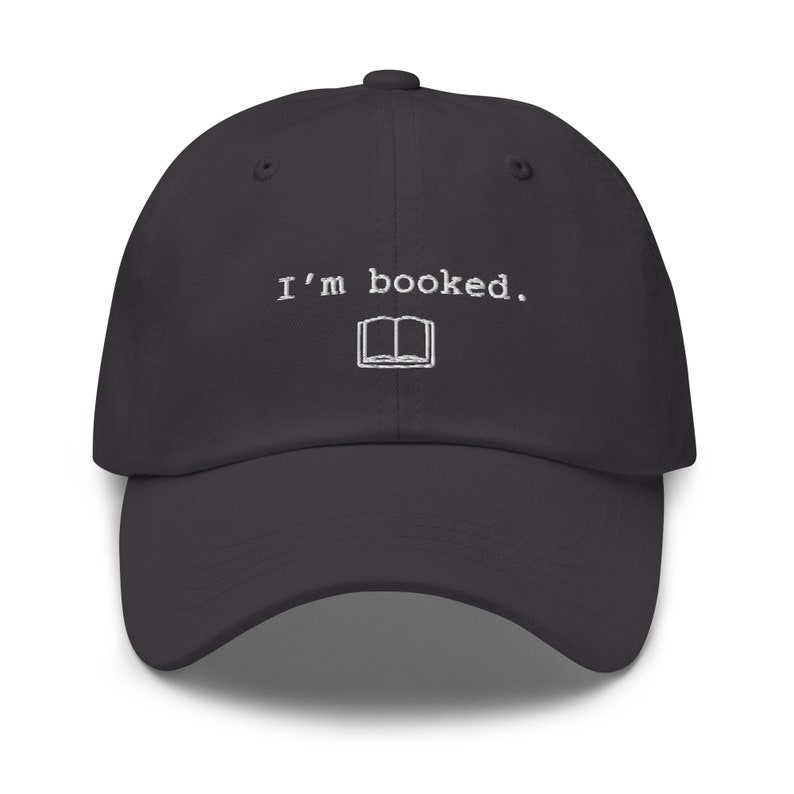 Embroidered Book Lover Hat, Funny Bookworm Baseball Cap, Book Embroidery, Gift For Bookish Friend, Book Nerd Gifts, Bookworm 6 Panel Dad Hat