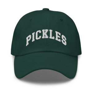 Pickles Baseball Cap, Pickle Lover 6 Panel Embroidered Dad Hat, Pickle Gifts, Pickle Person Gift, Loves to Pickle, Pickle Merch, Pickler