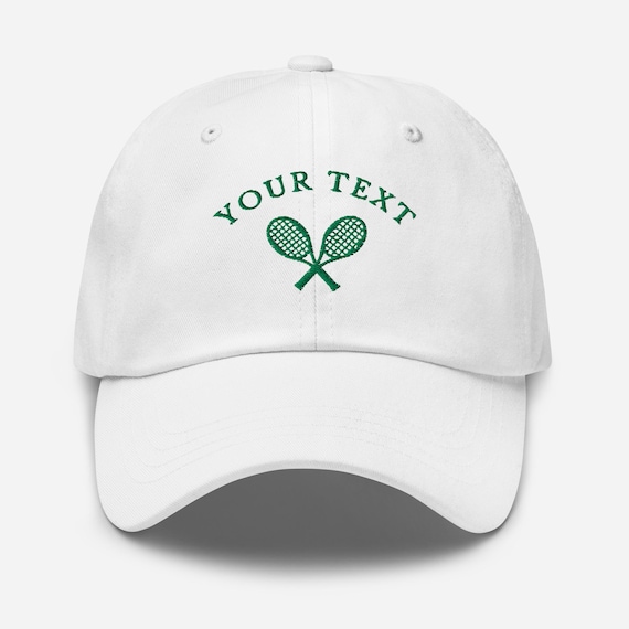 Custom Tennis Baseball Cap, Embroidered Personalized Tennis Dad Hat, Tennis Team Caps, Matching Tennis Hats, Tennis Club Gift, 6 Panel Hat