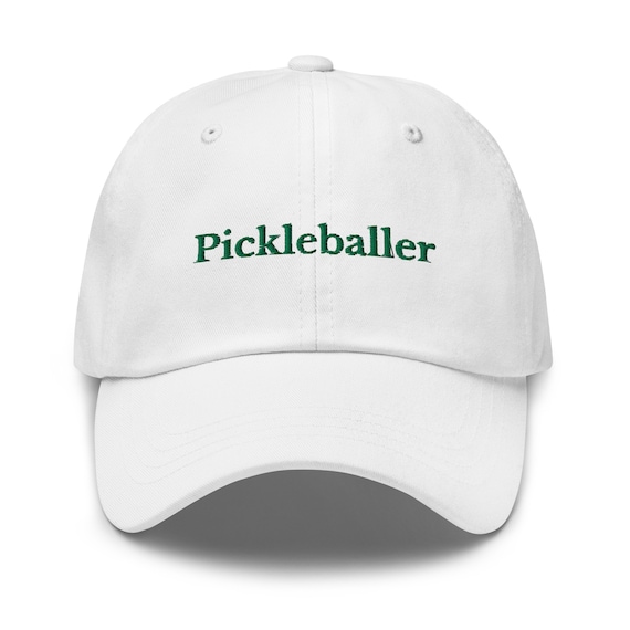 Pickleballer Baseball Cap, Pickleball 6 Panel Dad Hat, Embroidered Pickle Ball Hat, Pickleball Lover Gift, Pickleball Player