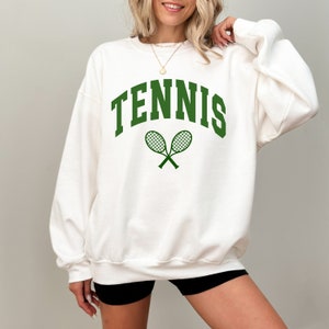 Tennis Sweatshirt, Trendy Tennis Crewneck, Tennis Team Shirts, Tennis Club Pullover Crew, Tennis Lover Gift, Matching Tennis Shirts, College