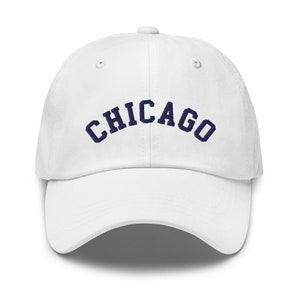 Cute Chicago Cap, Chicago Embroidered Baseball Cap, Chicago Illinois Dad Hat, Trendy Varsity Chicago Hat, Chicago Lover Gift, Collegiate Cap