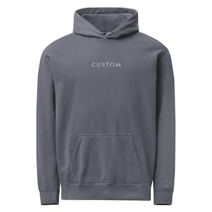 EMBROIDERED Custom Comfort Colors Hoodie, Personalized Pullover, Customizable Text or Logo Apparel