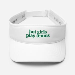 EMBROIDERED Custom Tennis Visor, Tennis Team Gifts, Tennis Club Matching Apparel, Tennis Player Gifts