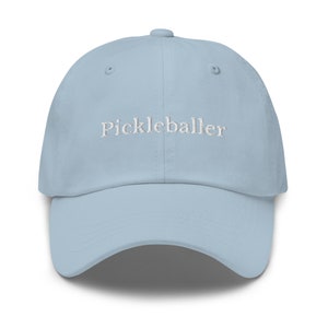 Pickleballer Baseball Cap, Pickleball 6 Panel Dad Hat, Embroidered Pickle Ball Hat, Pickleball Lover Gift, Pickleball Player