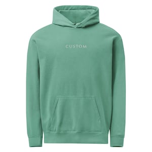 EMBROIDERED Custom Comfort Colors Hoodie, Personalized Pullover, Customizable Text or Logo Apparel