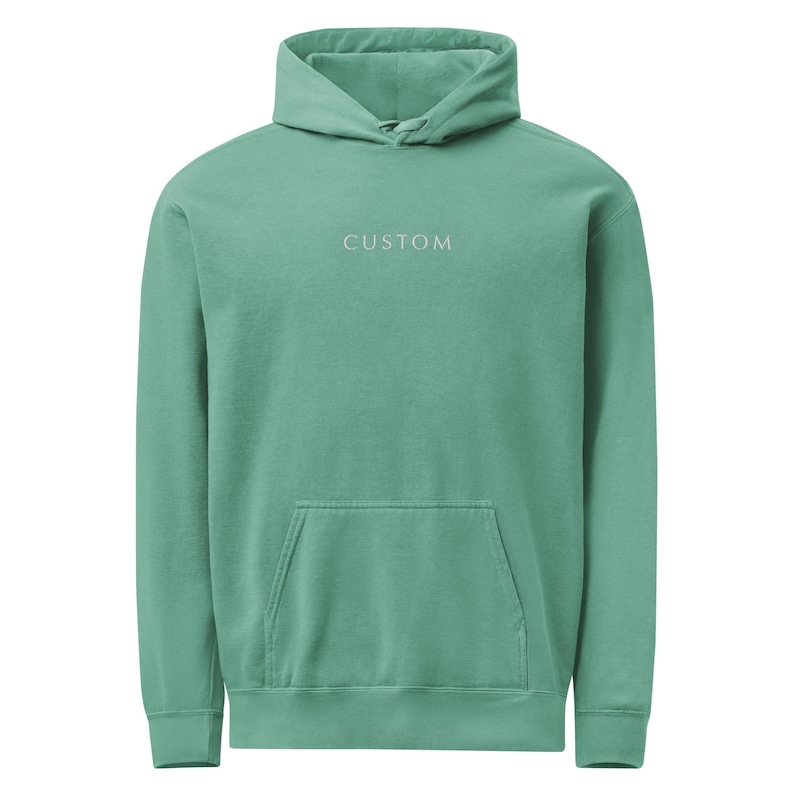 EMBROIDERED Custom Comfort Colors Hoodie, Personalized Pullover, Customizable Text or Logo Apparel