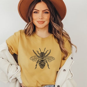 Bee Shirt, Bumblebee TShirt, Honey Bee T-Shirt, Beekeeper Gift, Bee Lover Shirt For Her, Unisex Bee TShirts, Bumble Bee Gift, Honeybees Top
