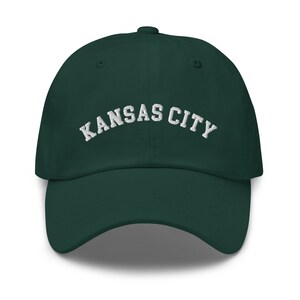Kansas City Baseball Cap, Embroidered City Dad Hat, Embroidery, Kansas City Football Team Fan, Game Day Cap, Kansas Family Trip, Kansas Gift image 4