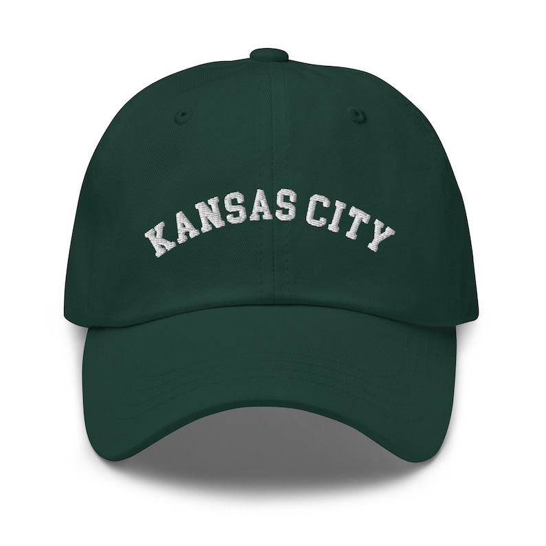 Kansas City Baseball Cap, Embroidered City Dad Hat, Embroidery, Kansas City Football Team Fan, Game Day Cap, Kansas Family Trip, Kansas Gift image 4