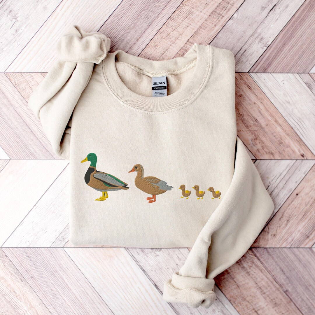 [GRAVER]★DUCK FACE EMBROIDERY SMILE SWEATSHIRT Duck Face Embroidered Smile Sweatshirt - GRAVER | 60