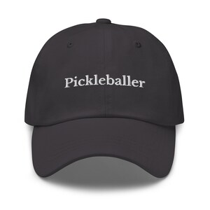 Pickleballer Baseball Cap, Pickleball 6 Panel Dad Hat, Embroidered Pickle Ball Hat, Pickleball Lover Gift, Pickleball Player
