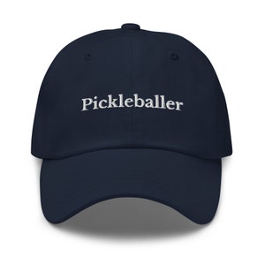 Pickleballer Baseball Cap, Pickleball 6 Panel Dad Hat, Embroidered Pickle Ball Hat, Pickleball Lover Gift, Pickleball Player