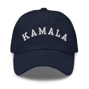 Kamala Baseball Cap, Kamala Embroidered Dad Hat, Kamala Harris Varsity Cap, Vote Harris Elections 2024, Liberal Democrats Merch Gifts