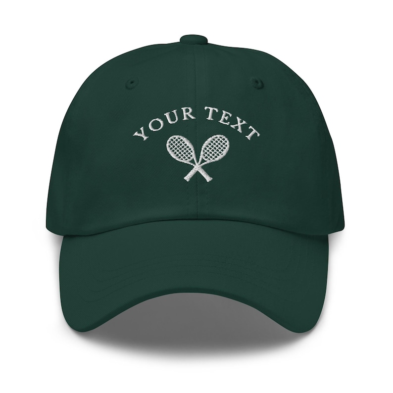 Custom Tennis Baseball Cap, Embroidered Personalized Tennis Dad Hat, Tennis Team Caps, Matching Tennis Hats, Tennis Club Gift, 6 Panel Hat