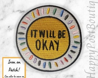 Mental Health Iron On Patch | Mental Health Support Patch | Mental Health is Important | It'll be okay | Positive Patch | Charity Donation