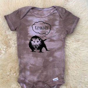Trash Dreamz Baby Onesies®, Body animal alphabet Trash-Kitty Trash-Kitty Trash-Panda, Opossum Possum Trash-Kitty Trash-Panda, cadeau de shower de bébé unisexe pour bébé, nouveau-né