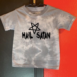 Hail Satan Toddler Tee by 101 Damnations Shop