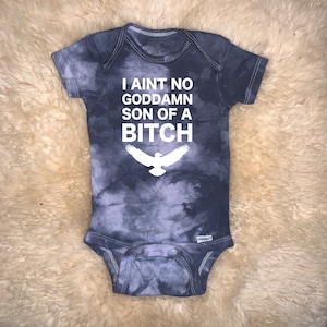I Aint No Goddamn Son of a Bitch Baby Onesies®, Misfits Punk Rock Hardcore Weird Bodysuit, Unisex Infant Newborn Toddler Baby Shower Gift