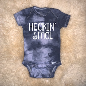 Heckin Smol Onesies® by 101 Damnations Shop - Rude Funny Gothic Baby Bodysuit, Unisex Infant Newborn Toddler Shower Gift