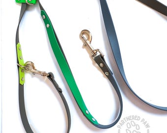 Hands Free Multi Way Waterproof Leash for Dogs, Crossbody, Waist, Traffic Handle, Regular Handle.