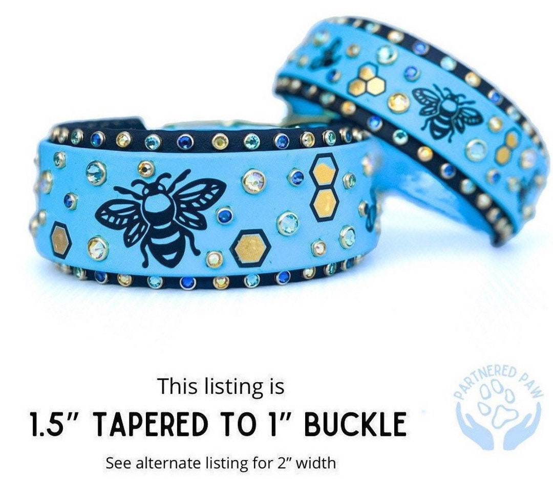 1.5” Bumble Bee Jubilee Waterproof Biothane Dog Collar - Etsy