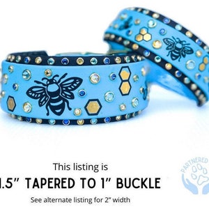 1.5” Bumble Bee Jubilee Waterproof Biothane Dog Collar