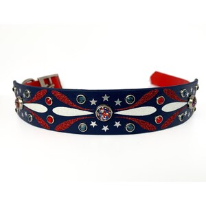 1.5" Patriotic Biothane Dog Collar