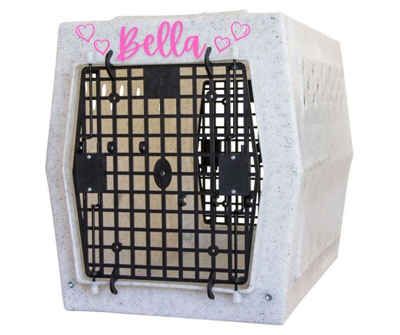 Single Layer Name Decal for Kennel Custom Name Decal Crate ID Tag Crate Decal Etsy