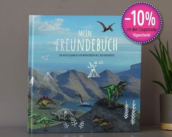 Freundebuch, Kindergartenfreunde, Dinosaurier, Dino, Schulfreunde, Ausfüllalbum
