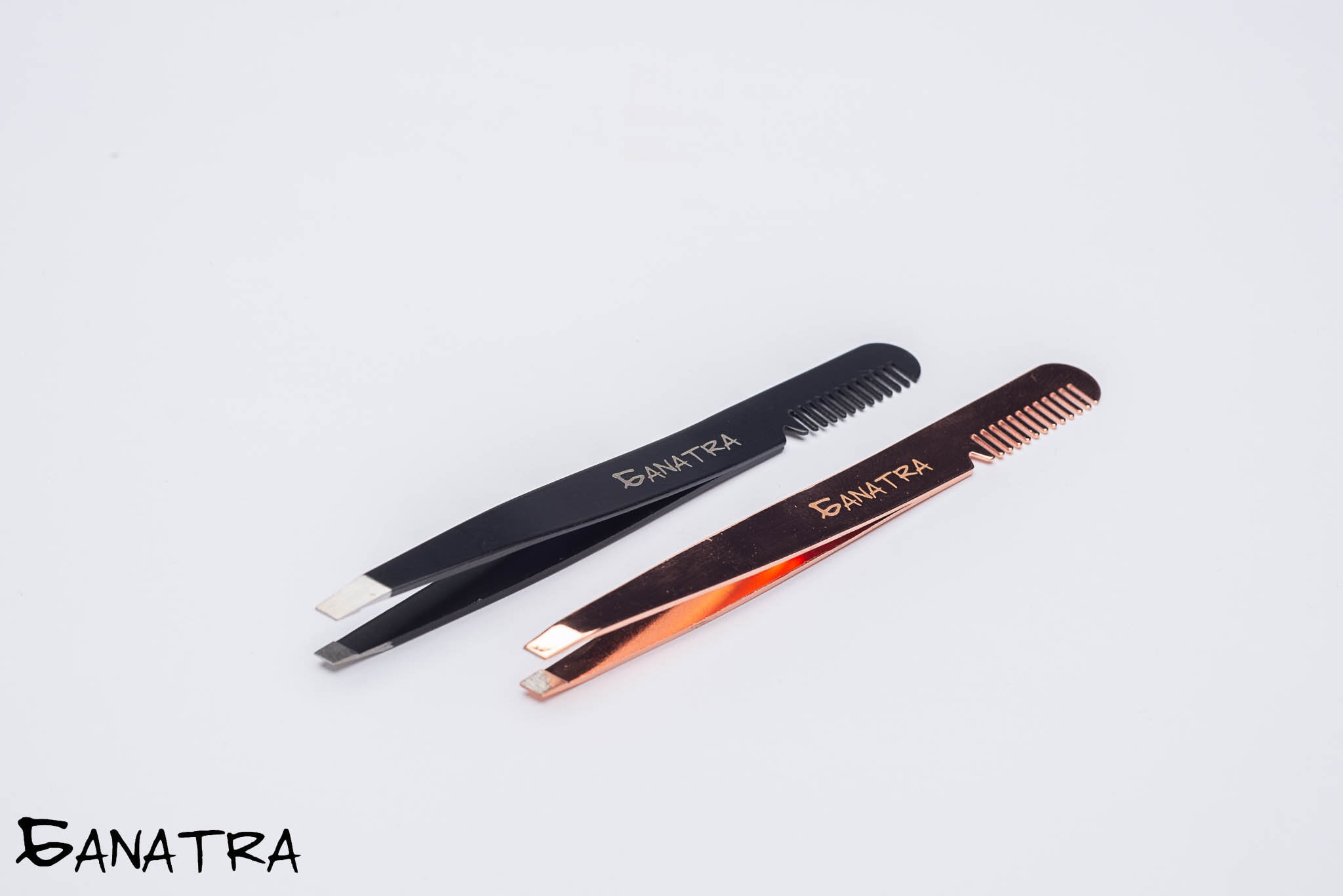 Miss eye d'or ROSE GOLD JEWELRY TWEEZERS L-shaped 1日本Miss eye dor玫瑰金美睫镊