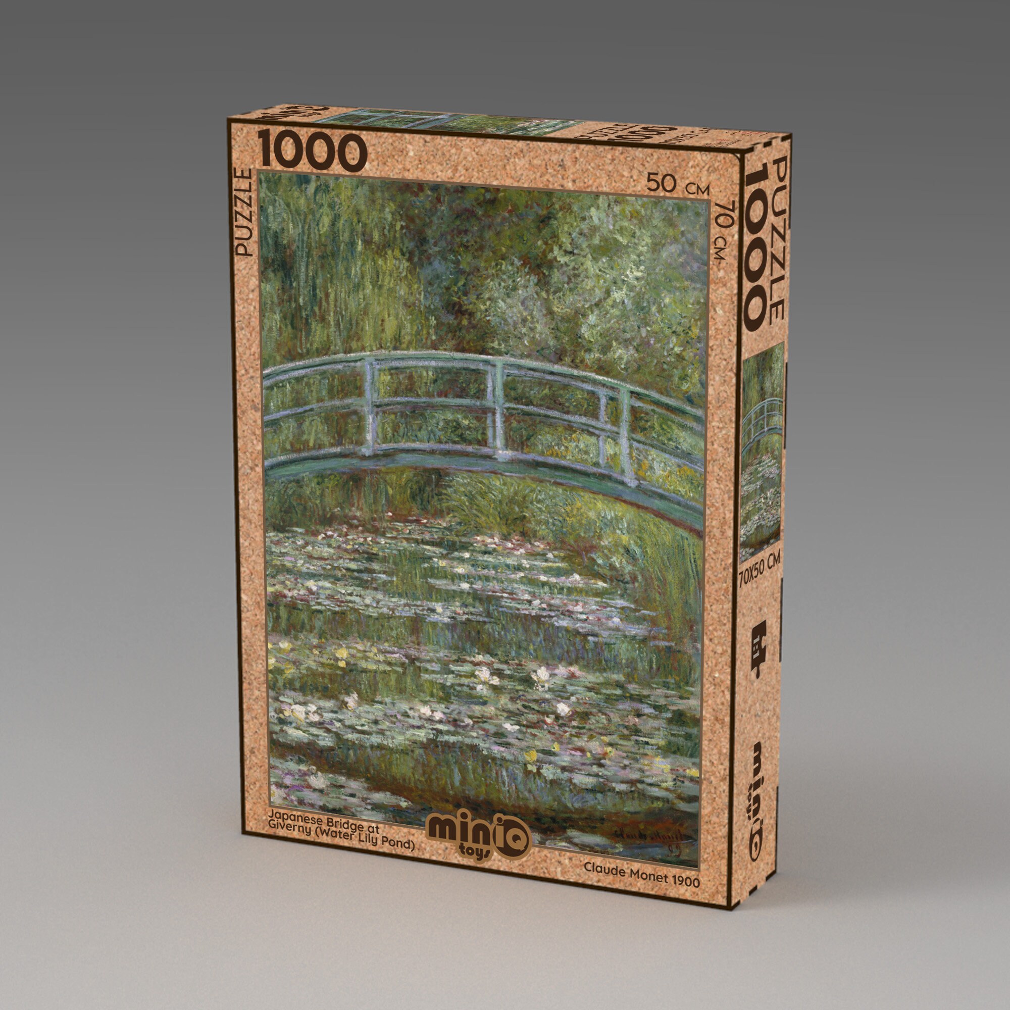 Puzzle d'art en bois - Le pont Japonais - Monet - Fait à la main
