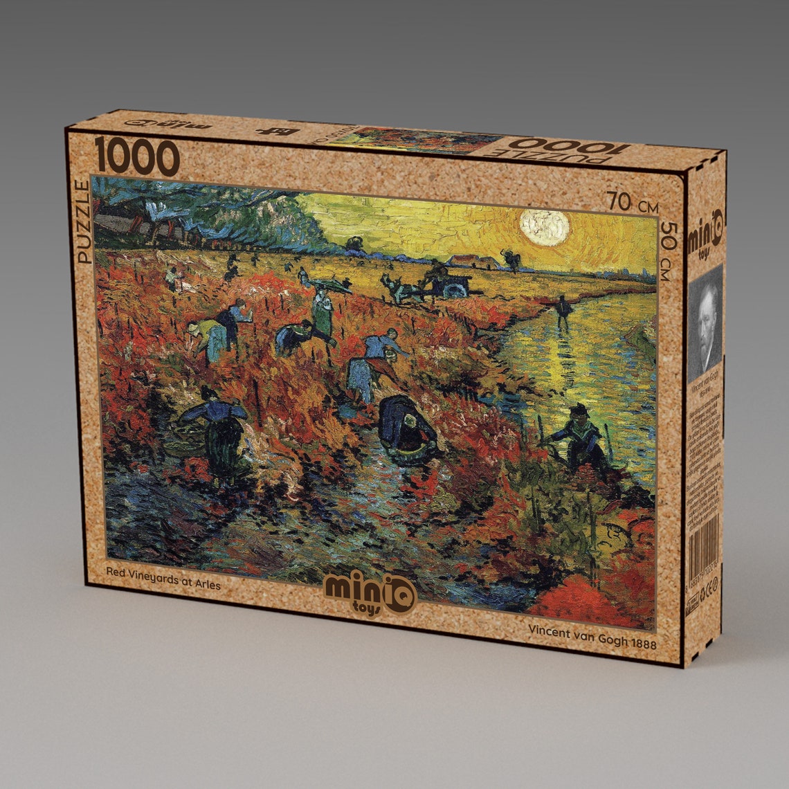 Wooden Jigsaw Puzzle,100 Famous Paintings , Vincent Van Gogh Red